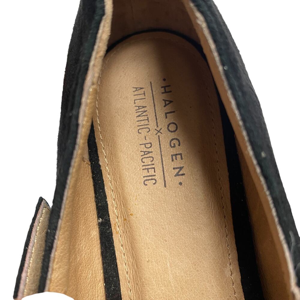 Halogen Atlantic Pacific Womens Helenah Black Suede Mary Jane Heel Pumps - Picture 4 of 9